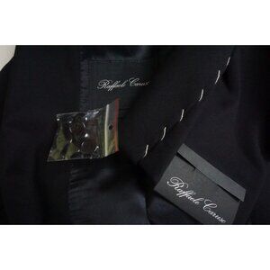 Raffaele Caruso Navy Blue Loro Piana S130s 2 Pc Suit Jacket Pants 46R Brand NEW